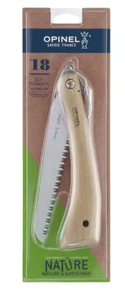 Opinel No. 18 Folding Stainless Steel Saw Blister Pack - 18cm