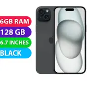 Apple iPhone 15 Plus (128GB, Black) Australian Stock - Refurbished (Excellent)