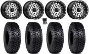 MSA Brute Bdlk 15" Wheels Mh 30" Intersect Tires Polaris RZR XP 1000 / PRO XP