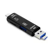 5 in 1 USB 3.0 Type C / USB / Micro USB SD TF Memory Card Reader OTG Adapter A