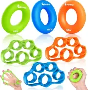 Pnrskter Hand Grip Strengthener, Finger Exerciser, Strength Multicolor