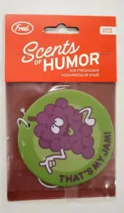 FRED FRIENDS SCENTS OF HUMOR SCRATCH & SNIFF STICKER REPLICA AIR FRESHENER GRAPE
