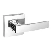 Gainsborough G2 Series Bright Chrome Angular Passage Leverset Square Backplate
