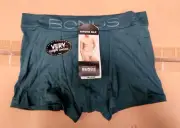 Bonds MZZGII Mens TEA Dark Green Hipster Max Cotton Trunk Brief Size S New