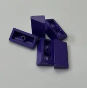 LEGO Parts - Dark Purple, Slope 30 1 x 2 x 2/3, 85984, QTY 5