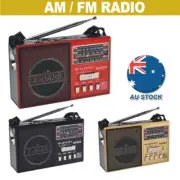 FM/AM/SW 3Band World Radio SD/USB MP3 Player Rechargeable Led Torch