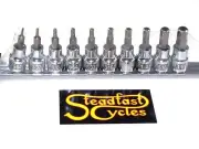 3/8" drive Hex Allen socket drive ratchet 10 piece tool set Norton motorcycle