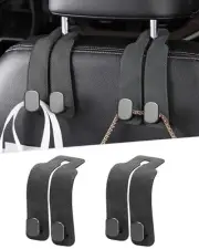 2 Pcs Car Hooks for Headrest, Adjustable Vehicle Seat Back Car Organizers and...