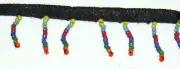 Seed Bead Trim Sold by the Yard ~ 3/4" Drop ~ Multi **NEW**