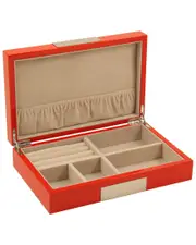 Bey-Berk Lacquered Wood Valet Box