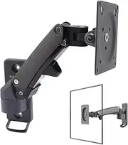 Computer Wall Mount, Monitor Wall Mount Bracket Lifting Telescopic Rotating Full Motion Stand for 17-27 Inch Screens, VESA 75x75/100x100, 15.4lbs Capacity, Adjustable Tilt