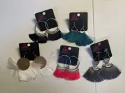 Paparazzi Tassel Fringe Earrings Lot Of 5
