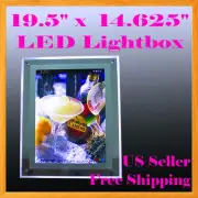 A3 LED Slim Crystal Frame Light Box 19.5" x 14.625" Advestising Poster Display A
