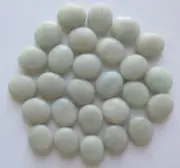 Light Blue Amazonite Puffed Oval Beads - 14x12 mm - 27 PCS