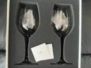 SWAROVSKI WINE GLASS SET OF 2 5468811 NEW