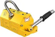 Load Lifting Magnet with Trigger, Alloy Steel Hook, High Performance Magnetic Lifter, Used in Workshop Cranes for Lifting Steel Plates, Round Steel (0.1 Tone)