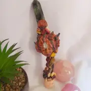 Mokaya Labradorite-Scolecite & Mookaite Gemstone Crystal Healing Wand (#196)