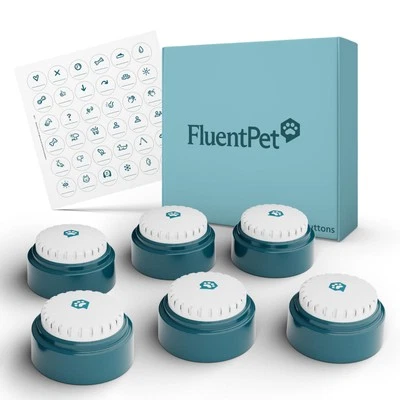Speak Up Button 6 Pack with Clearer Upward-Facing Sound- 6 Recordable Buttons...