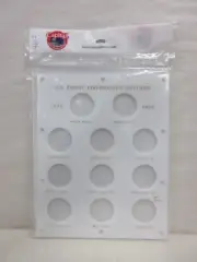 Capital Plastic Coin Holder #460E U.S. Proof Eisenhower Dollars 1971-1978 White