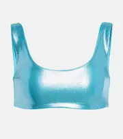 [Jade Swim] Jade Swim Rounded Edges bikini top AU 8 blue