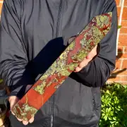2.97LB Natural Dragon Blood Stone Crystal Quartz Tower Wand Point Faceted
