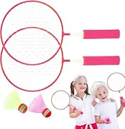 Kids Badminton Rackets | Backyard Badminton Set | Outdoor Sports Toys Lightweight Shuttlecock Racket for Beginner Leisure Play Home Yard Park Patio Lawn School Travel Family