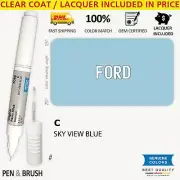 C Touch Up Paint for Ford Blue # SKY VIEW BLUE Pen Stick Scratch Chip Fix Brush