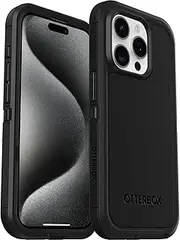 OtterBox Defender XT Case for iPhone 15 Pro with MagSafe, Shockproof, Drop Proof, Ultra-Rugged, Protective Case, 5X Tested to Military Standard, Black