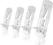 10Pcs Locking Shelf Support Pegs, 5Mm Shelf Pins Clear Shelf Clips Plastic Shelf