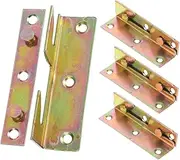 JECOMPRIS Headboard Brackets Bed Rail Hooks 4 Pack Easy to Install Furniture Accessories for Bed Frame Stability