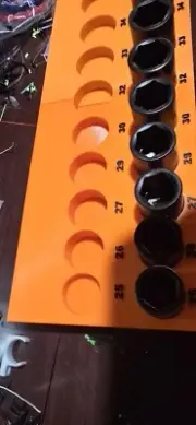 1/2in Dr Socket Tray Snap On Metric 25-36