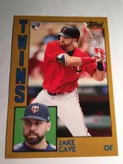 2019 Topps Rookies 1984 Jumbo 5x7 Jake Cave Twins RC JC 03/10