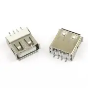 10Pcs USB 2.0 Type A 4 Pin 4P AF Female SMT SMD Plug Jack Socket Connector DIY