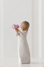 Willow Tree Figurine Thank You Girl with Flowers By Susan Lordi 27267