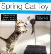 Scratching Pad & Spring Cat & Kitten Toy- FREE ORGANIC CATNIP /2020 Grown!! NEW!