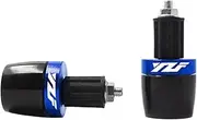 Jiningfushengdianzi Compatible with Yamaha YZF R1 YZF R6 YZF R125 YZFR15 R25 YZF R3 7/8" Motorcycle Universal Handlebar Grips Handle Bar Cap Ends Plug Slider
