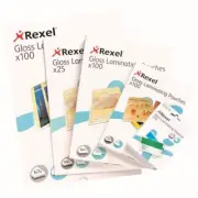 REXEL LAMINATING POUCHES A4 2x125mic