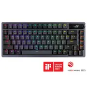ASUS ROG AZOTH/NXSW/PBT (Snow Switch) Gaming Keyboard, OLED Display,Snow Switch, 75 Keys, Tri-mode Connection,