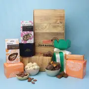 Gourmet Gift Hamper with Nuts and Honeycomb - Medium - Edible Blooms