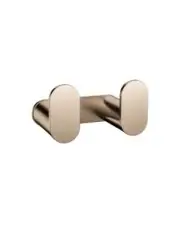 Meir Curvaé Double Robe Hook Champagne MRRH-2D00N-CH