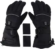 [Milisten] Thermal Gloves Electric Heating Men's Women's Ski Gloves Touchscreen for Cold Weather Activities Christmas