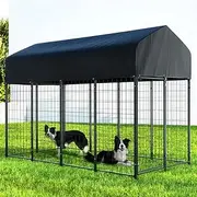 i.Pet Dog Kennel Extra Large House Outdoor Playpen Pet Puppy Metal Backyard