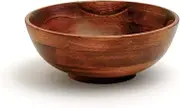 Lipper International Cherry Finished Footed Serving Bowl for Fruits or Salads, Small, 7" Diameter x 2.75" Height, Single Bowl
