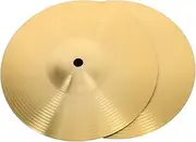 TOYANDONA 2pcs Set Cymbals Drum Crash Cymbal Jazz Thin Hat Cymbal Percussion Cymbal Jazz Drum Cymbal Jazz Cymbal Practice Drum Cymbal Splash Cymbal Music Instrument Drum Cymbal Brass