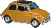 Scale Finished Model Car 1:18 for Fiat 500l Alloy Car Model Diecast Metal Toy Vehicles Classic Car Model High Collection Miniature Replica Car(Orange)