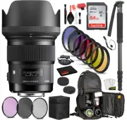 Sigma 50mm f/1.4 DG HSM Art Lens for Nikon F Bundle