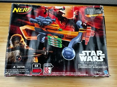 NERF Star Wars The Force Awakens Ep. VII Chewbacca Bowcaster Blaster Crossbow