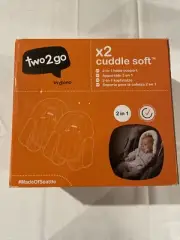 Two 2 Go Cuddle Soft™ 2-in-1 Head Support 2 Pack Pillow/Car Seat Insert Cushion
