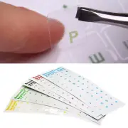 Russian Transparent Waterproof Stickers For PC Laptop Keyboard Red Table M6^US