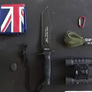 MTech First Recon Tanto Fixed Blade Knife +SHEATH Black
